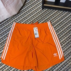 Adidas Bright Orange Sports Shorts